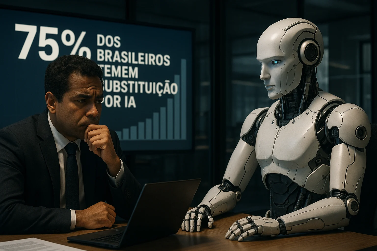 75% dos Brasileiros Temem Substituição por IA